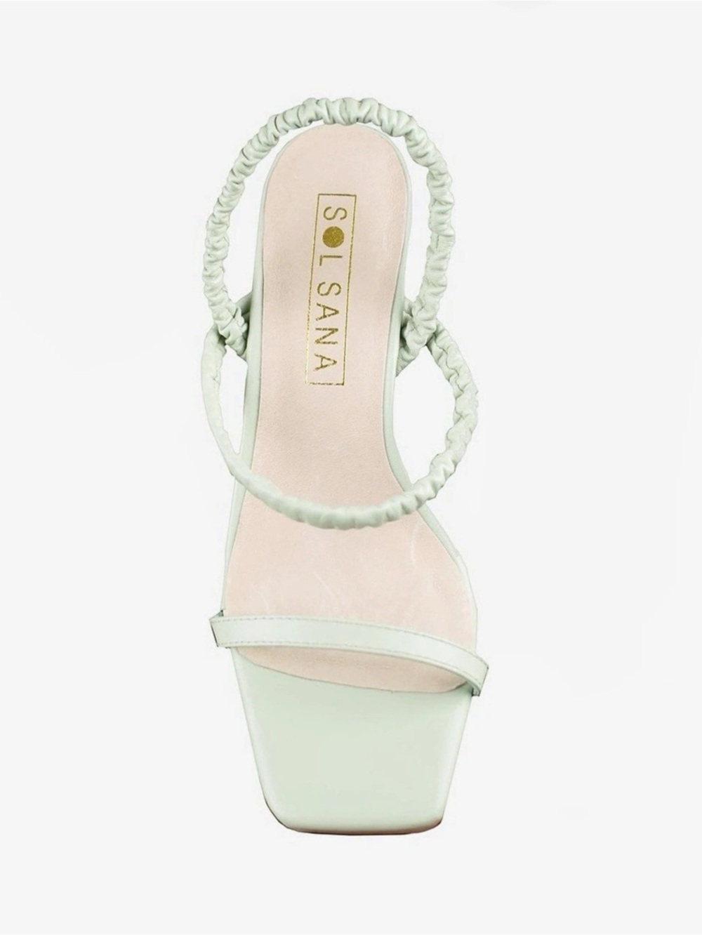 SOL SANA OSCAR HEELS LIGHT SAGE GREEN WOMENS US 9 EU 40